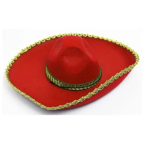 ЕОНК - Карнавальная шляпа «Сомбреро», цвет красный - - 1 руб.
